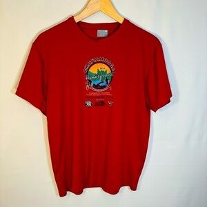 Green Layer Red Mens Gym Chattanooga 2011 Waterfront Triathlon T Shirt Size M